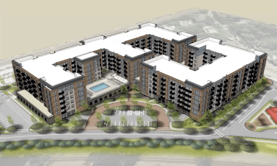 Rendering of the proposed Cumberland Crossing apartments
